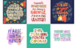 design bold custom vector lettering for merch or social