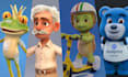 create a  premium quality 3d cartoon character