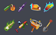 create 2d mobile game icons and items