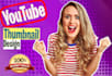 design catchy and amazing youtube thumbnail in 2 hour