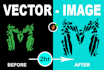 convert raster to vector improve graphics refresh or redesign logo