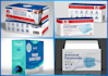 design mask box, pouch, packet, label packaging design