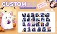 create custom twitch emotes, animated sub badges and streamer graphics