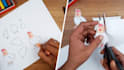make hand drawn paper cutouts stop motion animation video