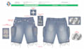 design streetwear style for clothing brand merch jeans, jorts or cargo pants