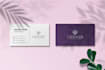 minimal and elegant business cards