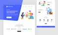 do website mockup, website UI UX, landing page design, sass website mockup figma