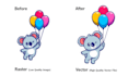 do vector tracing of your image and convert logo to vector