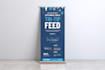 design banner, bill board, tri fold brochure, roll ups, signages