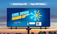 do printable billboard, signage, shop front and yard sign