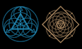 design unique silver metallic gold brand and versatile logo