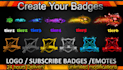 make twitch emotes, twitch badges and twitch sub badges