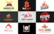 design food , cafe and restaurant logo