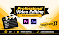 do professional youtube video editing, ai video editing and motion graphics