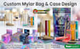 create holographic custom weed, hemp, mylar bag and labels