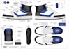 design shoes, footwear, and sneakers with tech pack for manufacture