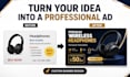 design ad banners for social media, websites and ads