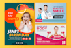 be a creative graphic designer create flyer, postcard, etc