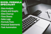 create custom excel spreadsheets with formulas, and graphs
