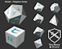 make 3d dice models with custom fonts that can be 3d printed