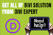 be your expert for divi website, divi theme or builder