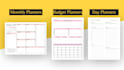 design printable planner, calendar or journal