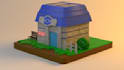 design stunning lowpoly 3d room models