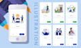 create a flat and modern illustration for apps and web