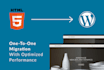 convert clone wix, squarespace, webflow to wordpress