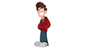 draw a cartoony caricature of you or a friend in any style