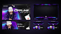 design a professional twitch overlay and streaming package