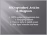 write SEO articles and engaging blog posts