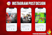 design social media posts facebook, instagram