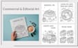 draw a custom line art illustration or character digital art