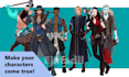 draw anime concept characters design