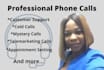 make professional phone calls to the USA and canada