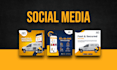 make professional social media content post and carousels
