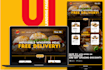 design your website landing page UI in photoshop