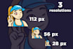 design emote and sub badges