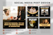 design professional social media posts, ads, banner