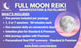 do full moon reiki for manifestation and fulfillment