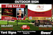 design creative and best custom yard signs