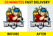 vectorise,revamp,redo,recreate,resize logo, image,make transparent png