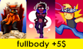 draw your roblox, minecraft, or other games avatar