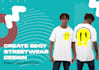 make awesome graphic t shirt design for streetwear apparel