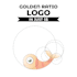 create minimal , multiple colours logo using golden ratio