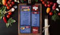 design food menu, restaurant and digital menu