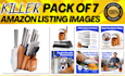 design converting amazon listing images, product infographics photo editing