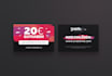 design a modern gift card, discount, voucher, coupon