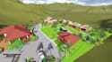 create exterior design with realistic 3d rendering